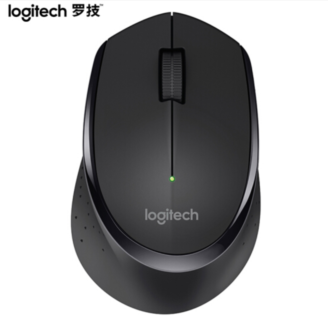 罗技（Logitech）M275(M280) 鼠标 无线鼠标 办公鼠标 右手鼠标 黑色 带无线2.4G接收器