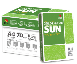 金太阳(GOLDENSUN）APYTVS9959 复印纸 办公消耗用品 70g A4 复印纸 500张/包 5包/箱(2500张)