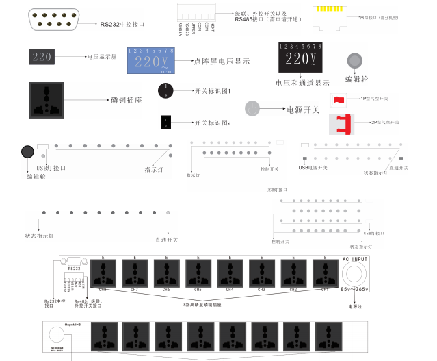 拓捷/TOJIE DY-16ZK 开关电器设备 电源时序器